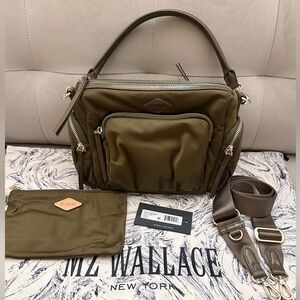 MZ Wallace Chelsea Crossbody in Moss Color